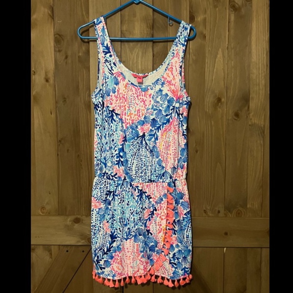 Lilly Pulitzer Jarrett Romper. Size medium. $60.